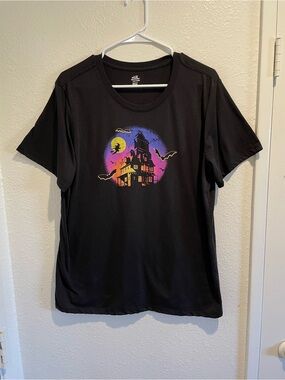 🎃 Way to Celebrate Retro Haunted House Tee 🕸️ Women's Plus 3XL
